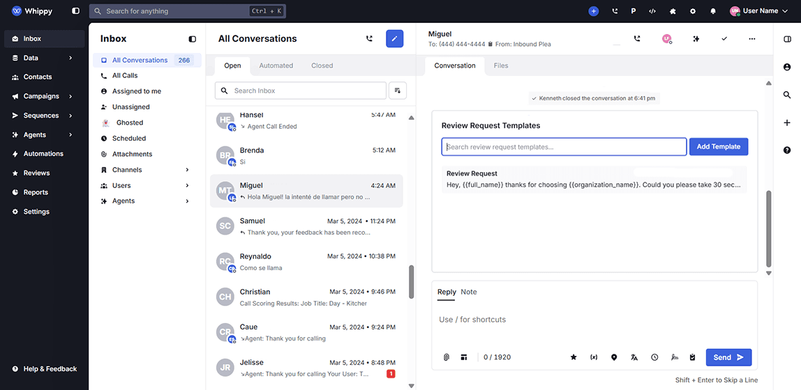 Review templates - Image